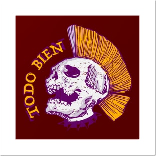 Todo Bien - Ground Design - Skull logo Posters and Art